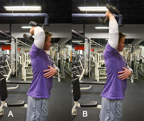dumbell overhead one arm