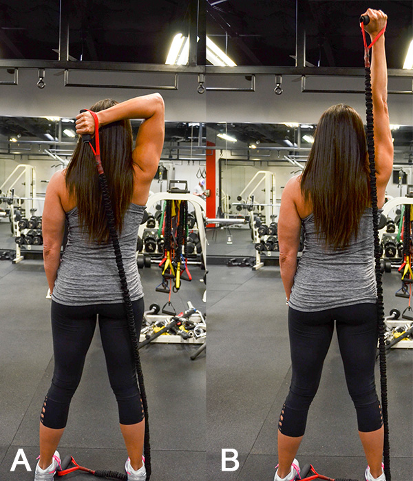 resistance band tricep extension